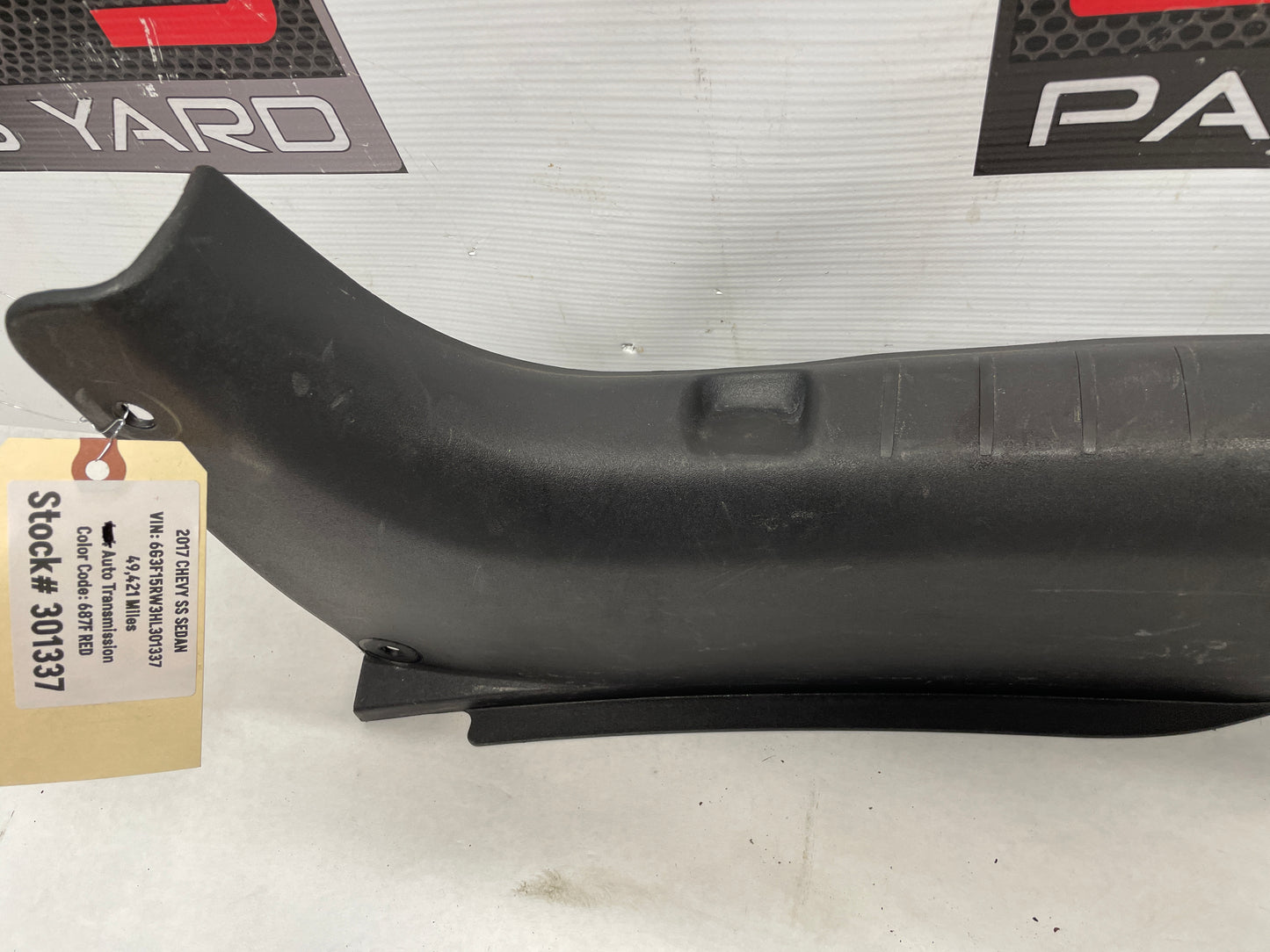 2017 Chevy SS Sedan Trunk Cargo Wall Plate Cover Trim OEM - Day's Parts Yard