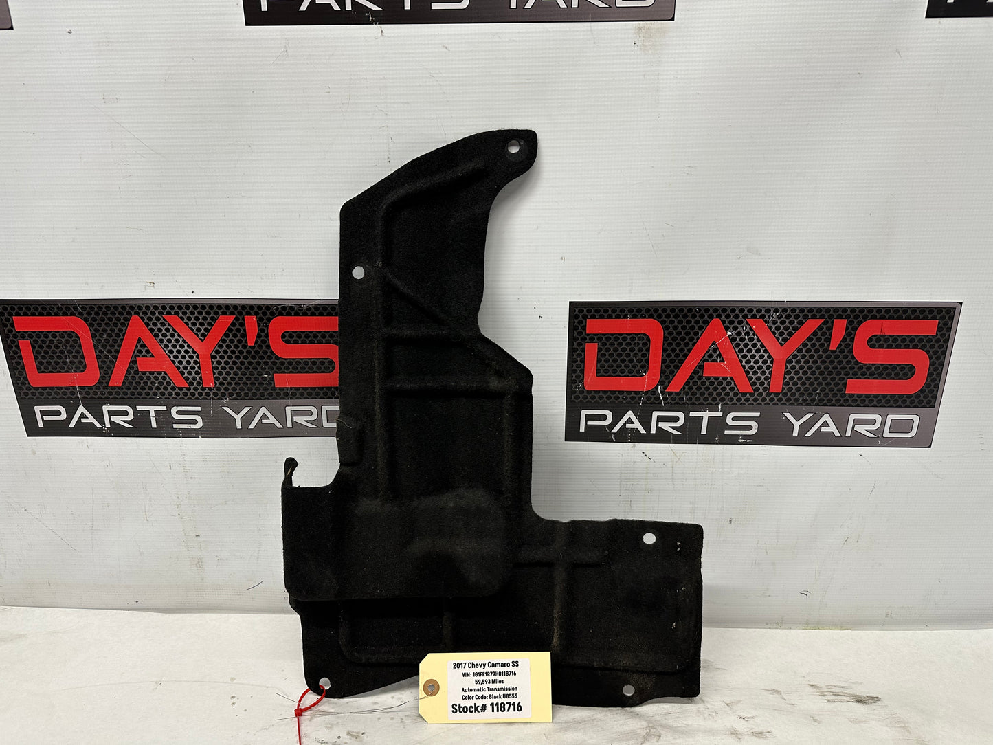 2017 Chevy Camaro SS Front RH Passenger Wheel Fender Liner OEM - Day's Parts Yard