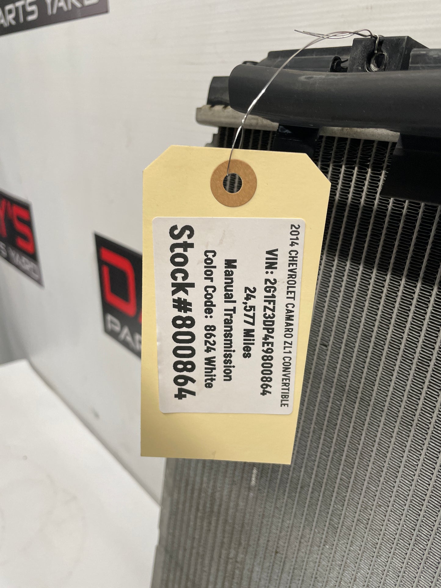 2014 Chevy Camaro ZL1 Convertible Coolant Radiator OEM - Day's Parts Yard