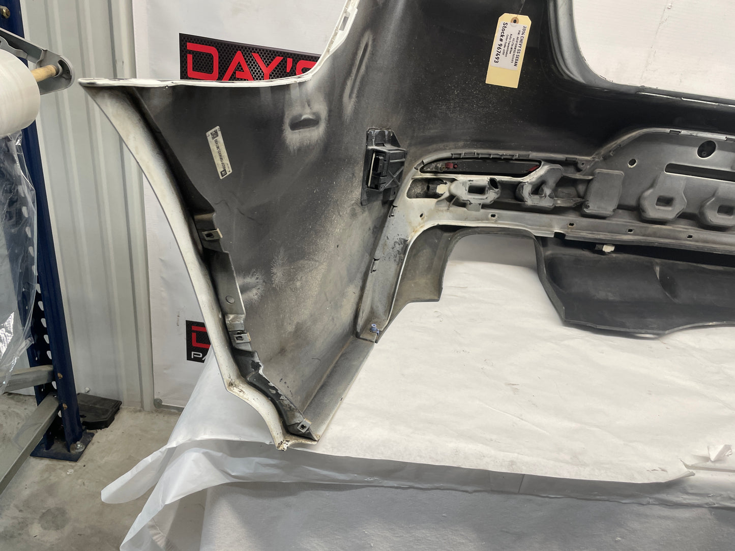 2014 Chevy SS Sedan Rear Bumper Cover White OEM - Day's Parts Yard