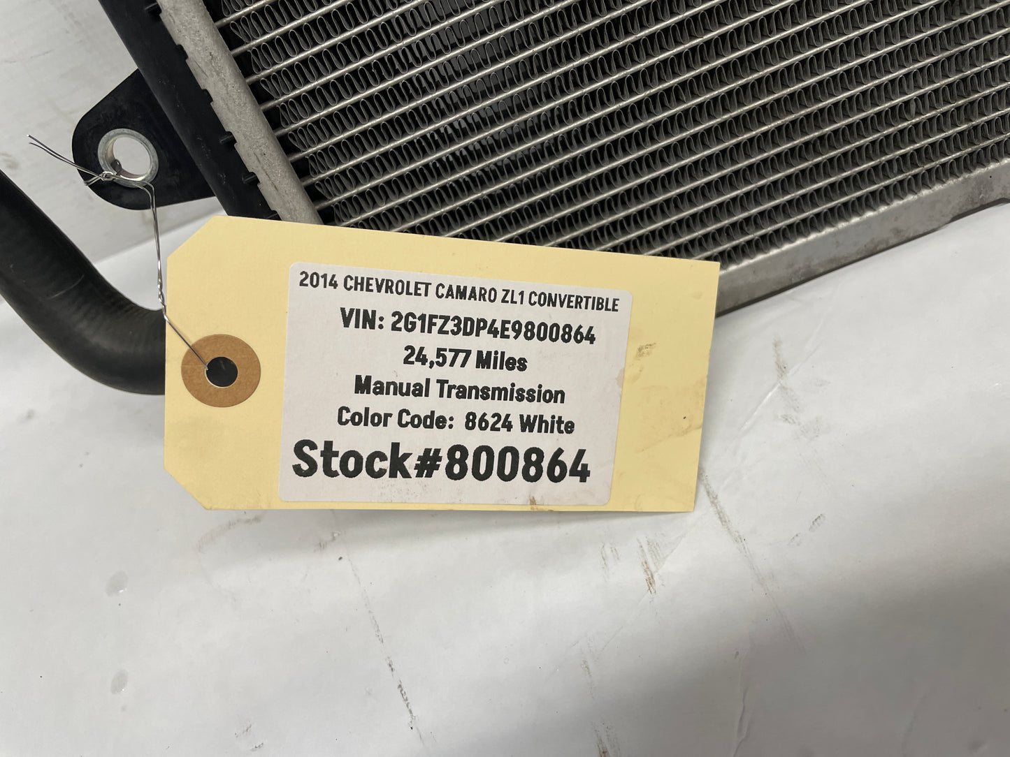 2014 Chevy Camaro ZL1 Supercharger Heat Exchanger Intercooler Pump Cooler Hoses Lines Assembly OEM - Day's Parts Yard