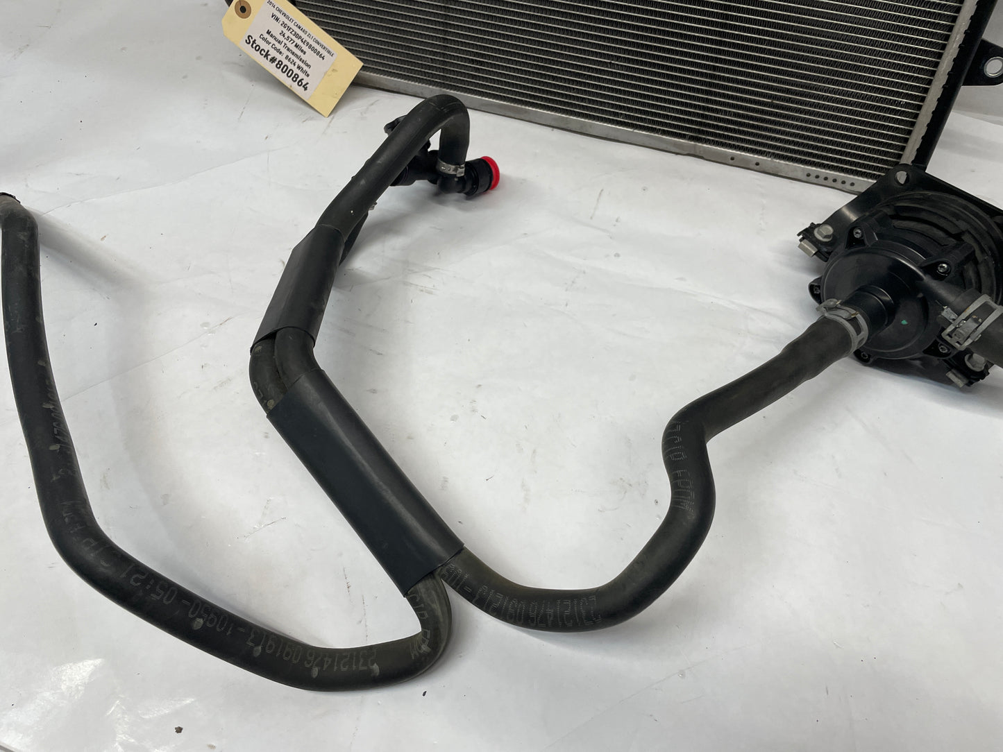 2014 Chevy Camaro ZL1 Supercharger Heat Exchanger Intercooler Pump Cooler Hoses Lines Assembly OEM - Day's Parts Yard