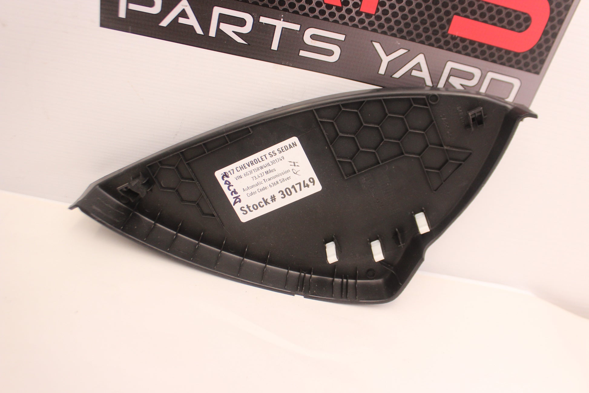 2017 Chevy SS Sedan RH Passenger Side Dash End Cap Cover  OEM - Day's Parts Yard