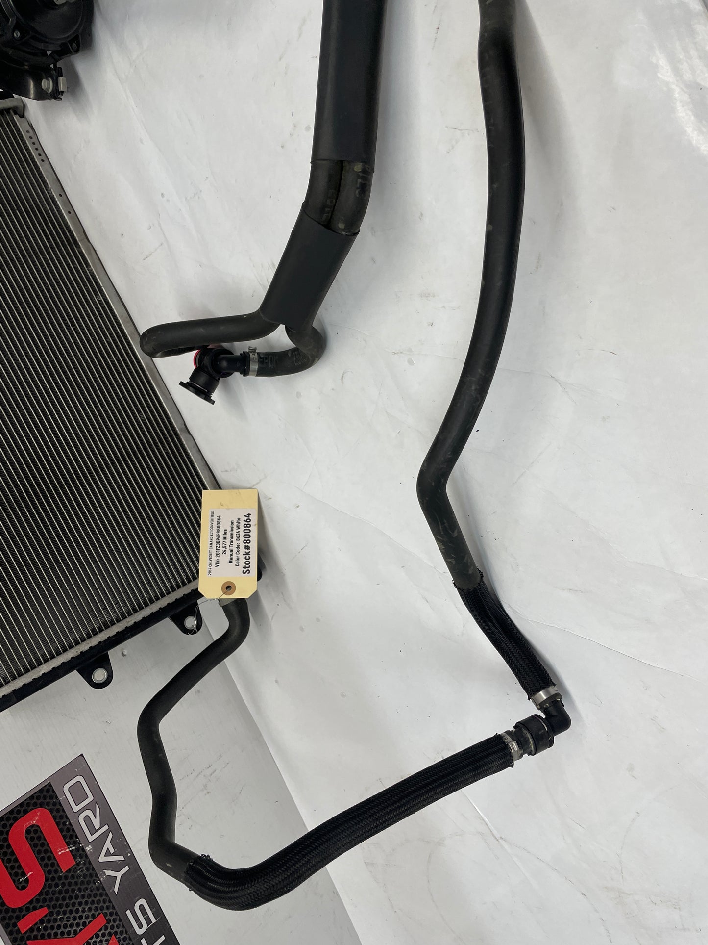 2014 Chevy Camaro ZL1 Supercharger Heat Exchanger Intercooler Pump Cooler Hoses Lines Assembly OEM - Day's Parts Yard
