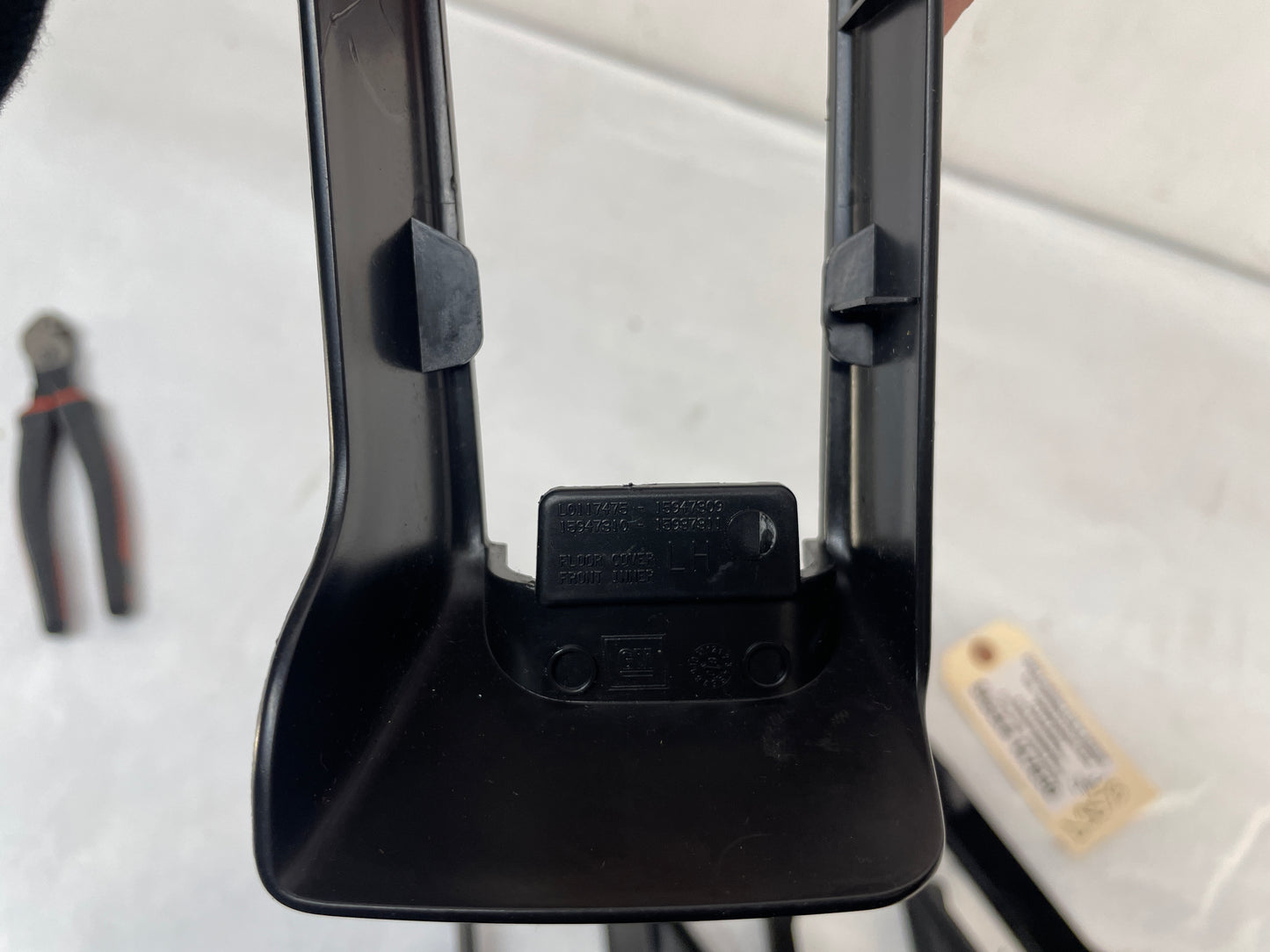 2009 Cadillac CTS-V Sedan LH Driver Front Seat Track Trim 4PC OEM - Day's Parts Yard