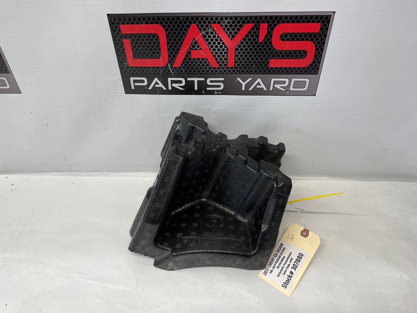 2017 Chevy SS Sedan LH Driver Foam Fender Filler OEM - Day's Parts Yard