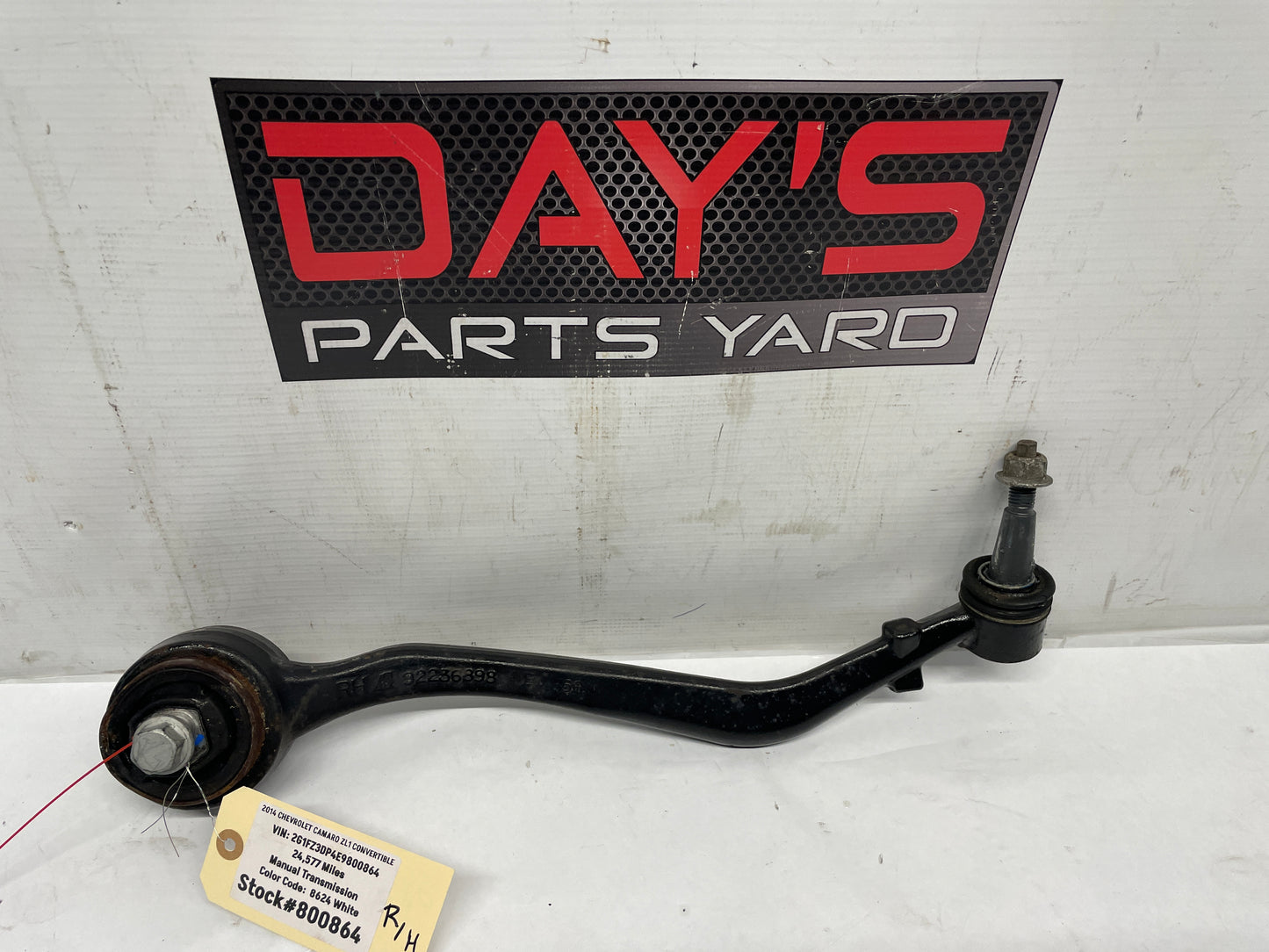2014 Chevy Camaro ZL1 RH Passenger Front Suspension Lower Control Arm OEM - Day's Parts Yard