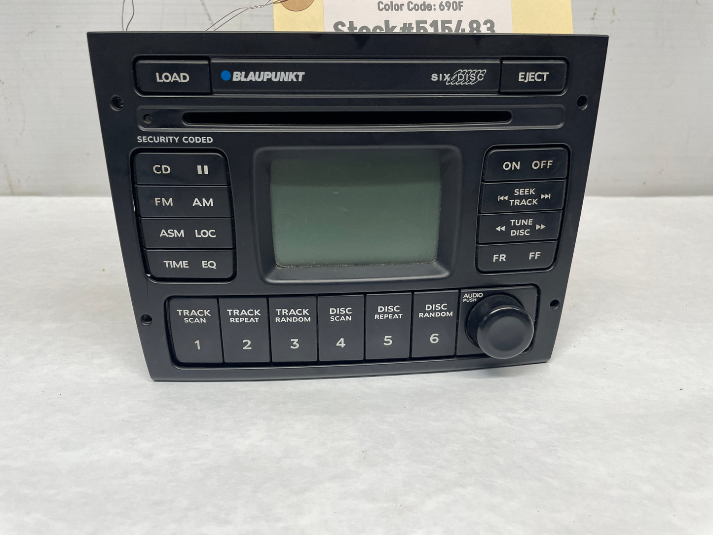 2005 Pontiac GTO Blaupunkt Radio Stereo 6 Disk CD Changer OEM - Day's Parts Yard