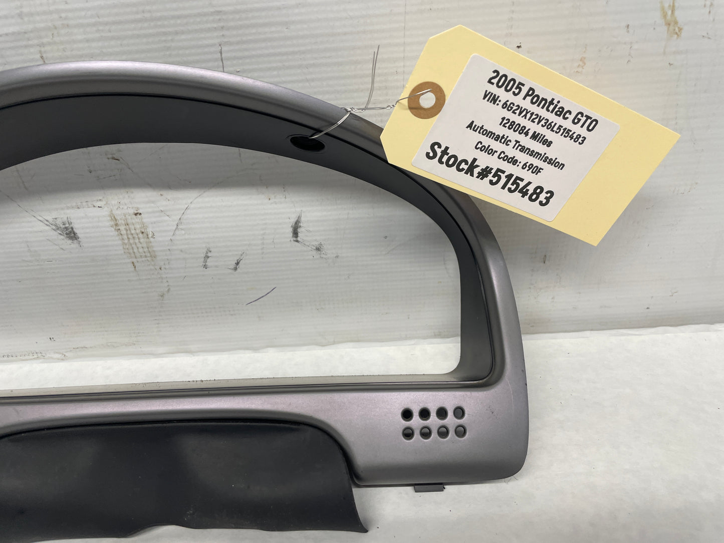 2005 Pontiac GTO Speedometer Gauge Cluster Bezel Trim Panel OEM - Day's Parts Yard