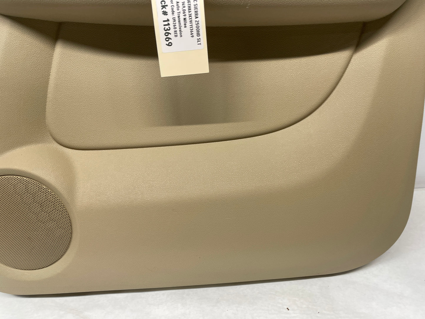 2009 GMC Sierra 2500HD SLT Passenger Rear Interior Door Panel OEM - Day's Parts Yard