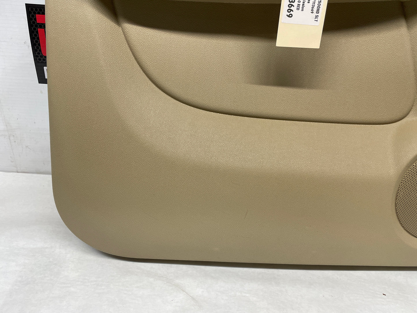 2009 GMC Sierra 2500HD SLT LH Driver Rear Interior Door Panel Cashmere Tan OEM - Day's Parts Yard