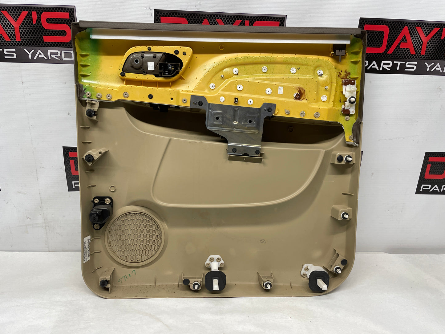 2009 GMC Sierra 2500HD SLT LH Driver Rear Interior Door Panel Cashmere Tan OEM - Day's Parts Yard