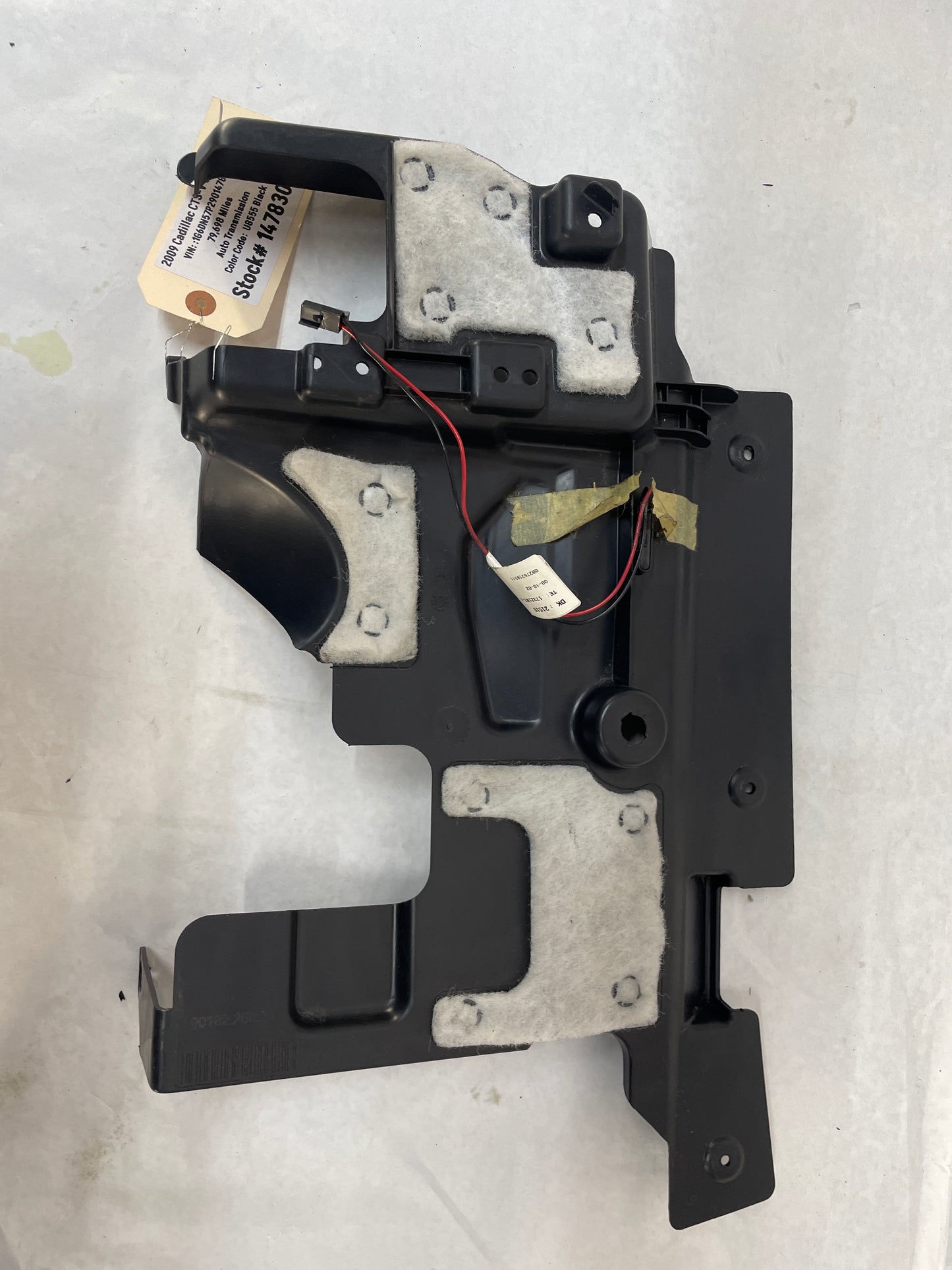 2009 Cadillac CTS-V LH Driver Lower Dash Instrument Panel Insulator Cover Trim OEM - Day's Parts Yard