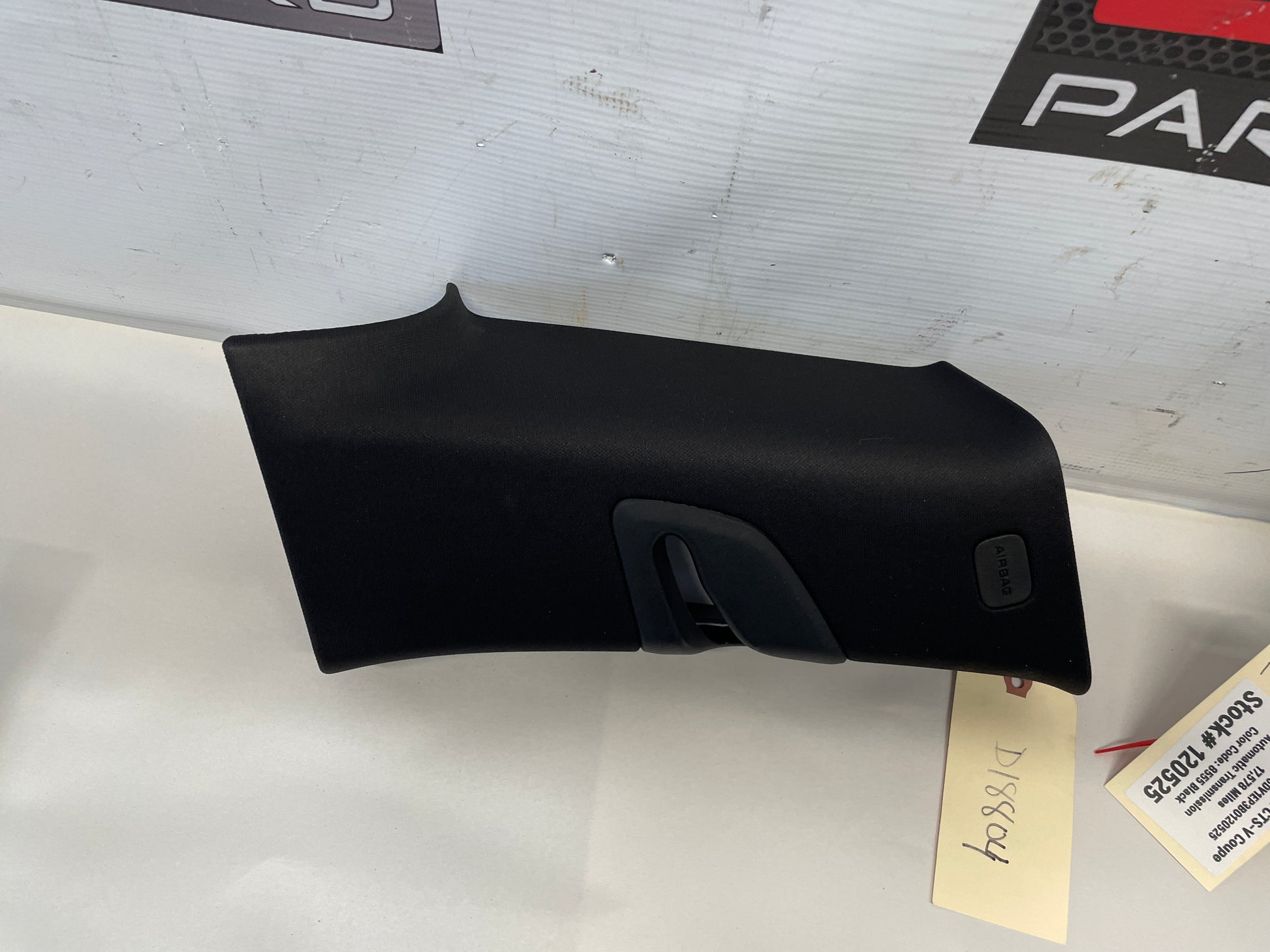 2011 Cadillac CTS-V Coupe RH & LH Black Interior B Pillar Upper Trim Panel OEM - Day's Parts Yard