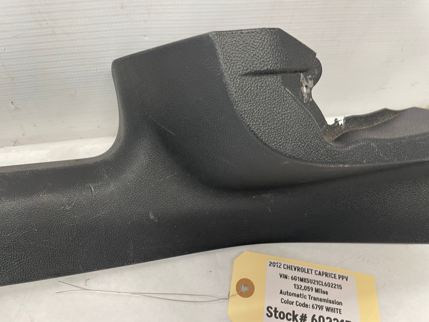 2012 Chevy Caprice PPV LH Driver Rear Door Carpet Retainer Sill Trim Panel Molding OEM