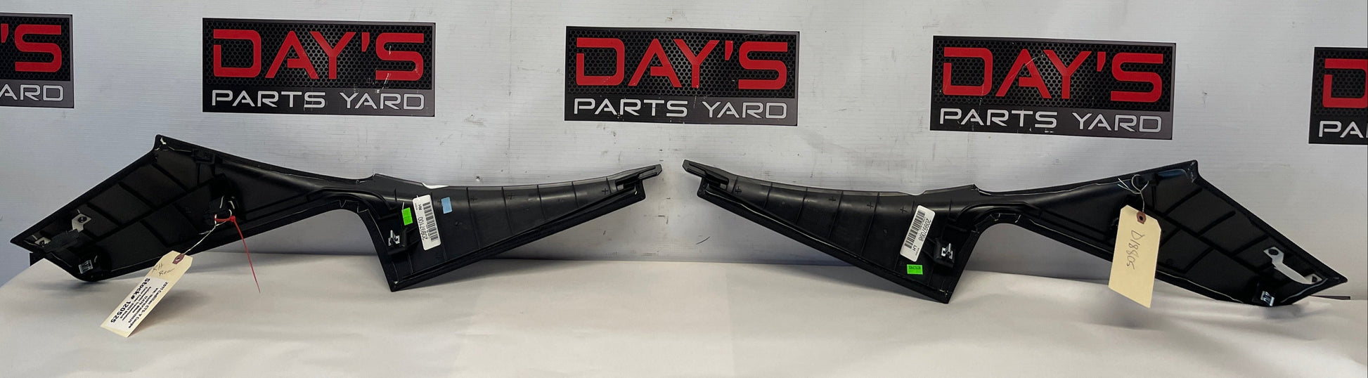 2011 Cadillac CTS-V Coupe Black RH & LH Interior C Pillar Trim Panels OEM - Day's Parts Yard