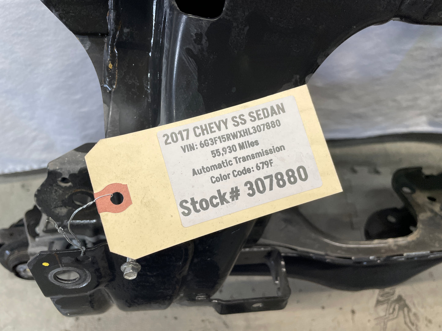 2017 Chevy SS Sedan Rear Suspension Differential Cradle Subframe K Member OEM - Day's Parts Yard