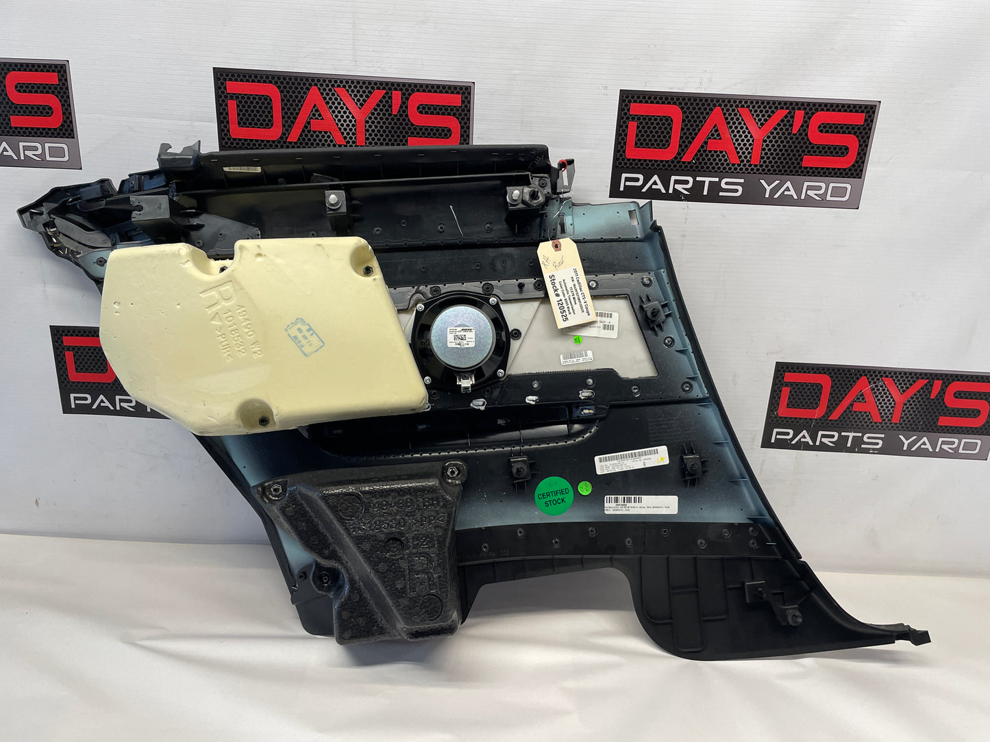2011 Cadillac CTS-V Coupe RH Passenger Rear Interior Door Panel OEM - Day's Parts Yard