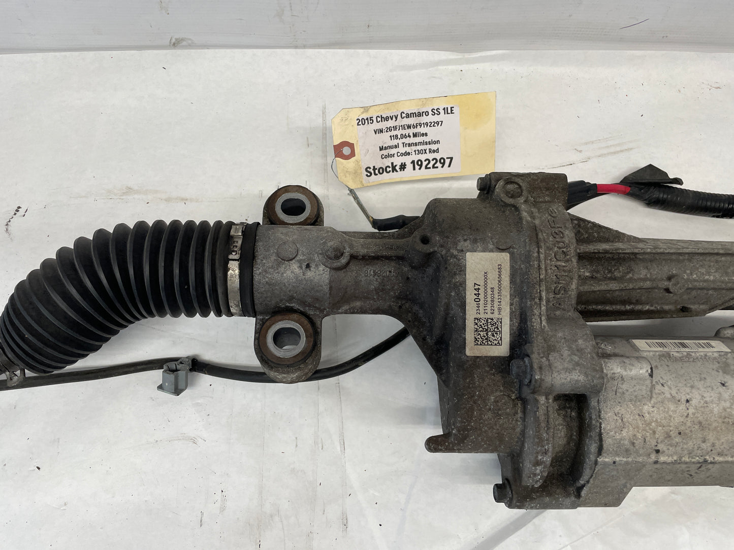 2015 Chevy Camaro SS 1LE Electric Power Steering Rack and Pinion OEM - Day's Parts Yard