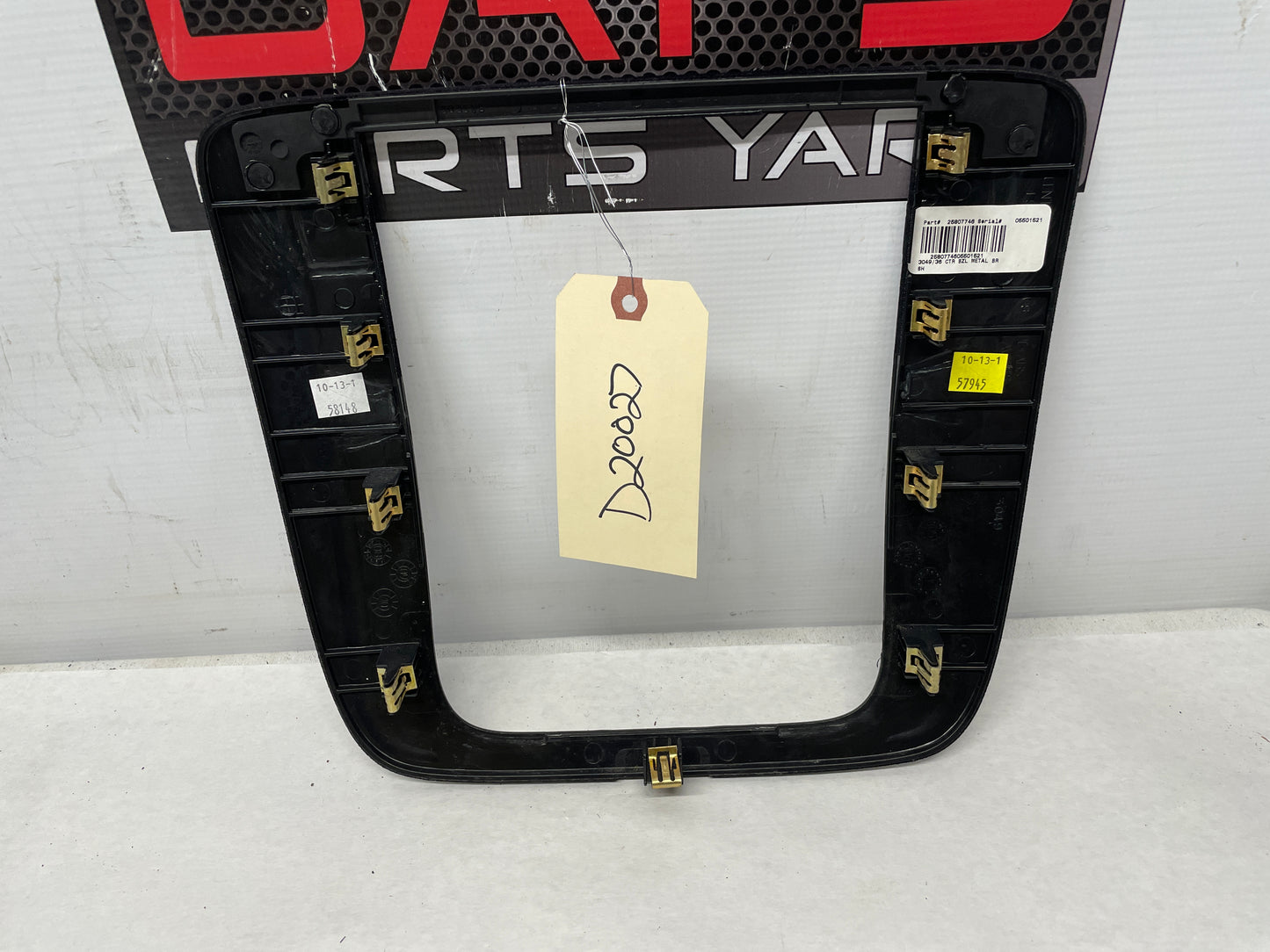 2009 GMC Sierra 2500HD SLT Dash Radio Bezel Trim OEM - Day's Parts Yard