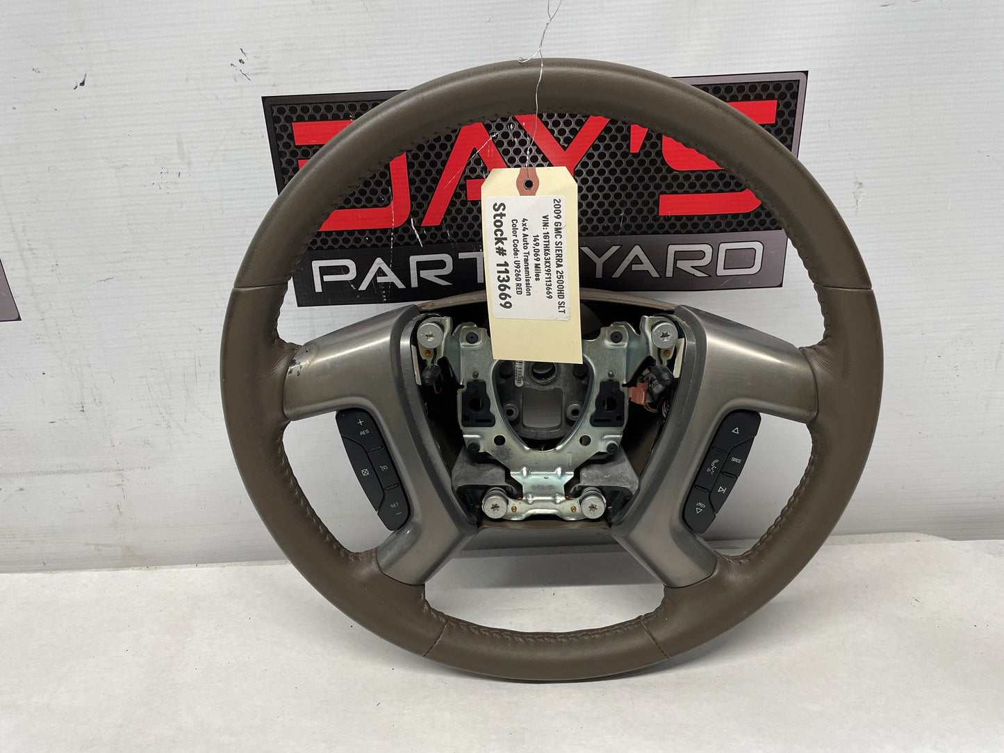 2009 GMC Sierra 2500HD SLT Steering Wheel OEM - Day's Parts Yard