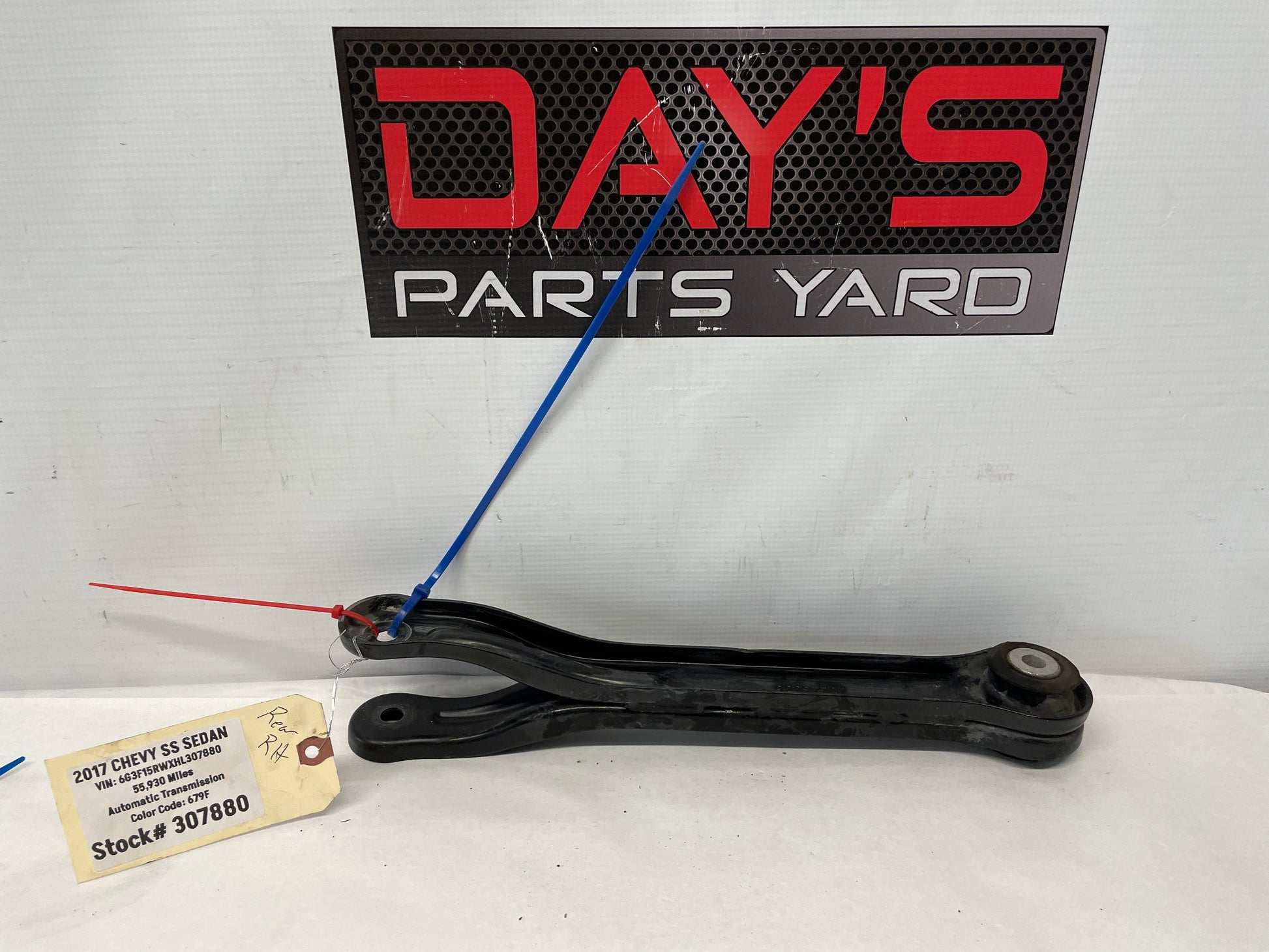 2017 Chevy SS Sedan RH Passenger Rear Trailing Drag Control Arm Link OEM - Day's Parts Yard