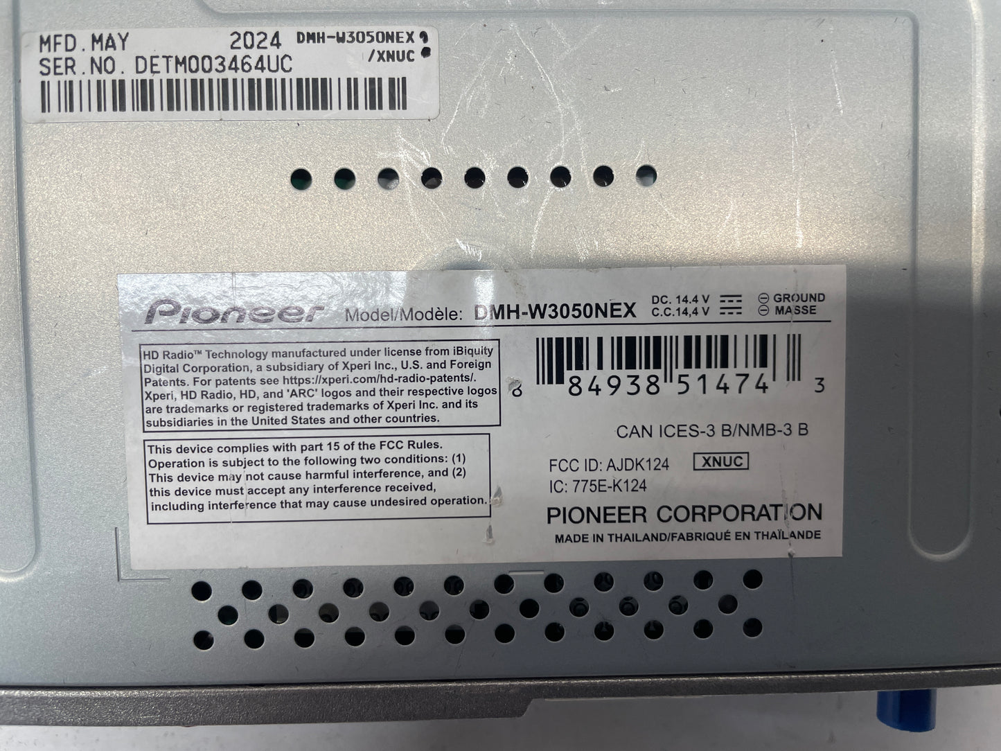 Pioneer 6.8" Touchscreen Digital Media Receiver with Carplay - Day's Parts Yard