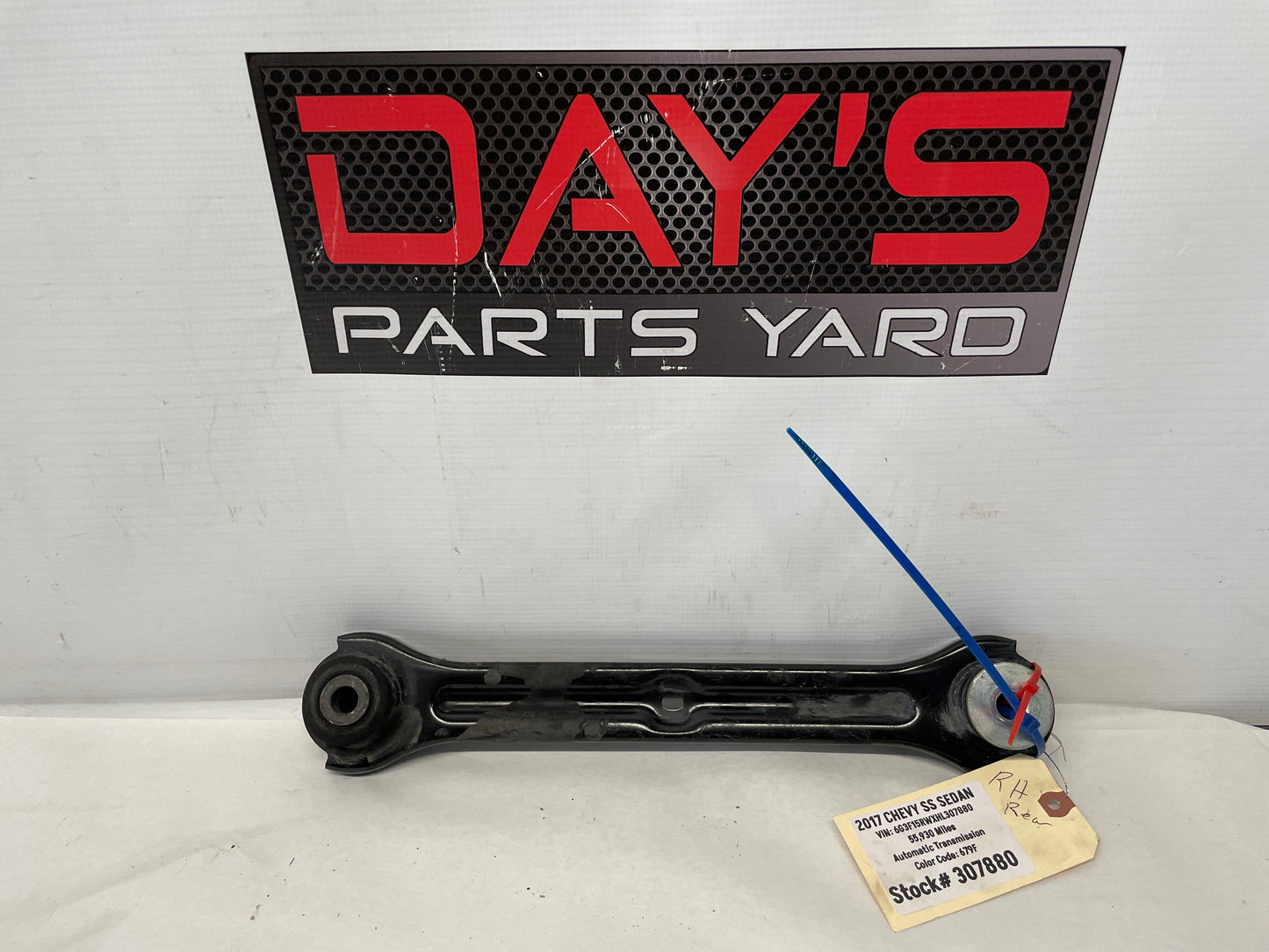 2017 Chevrolet SS Sedan RH Passenger Rear Trailing Control Arm Drag Link OEM - Day's Parts Yard