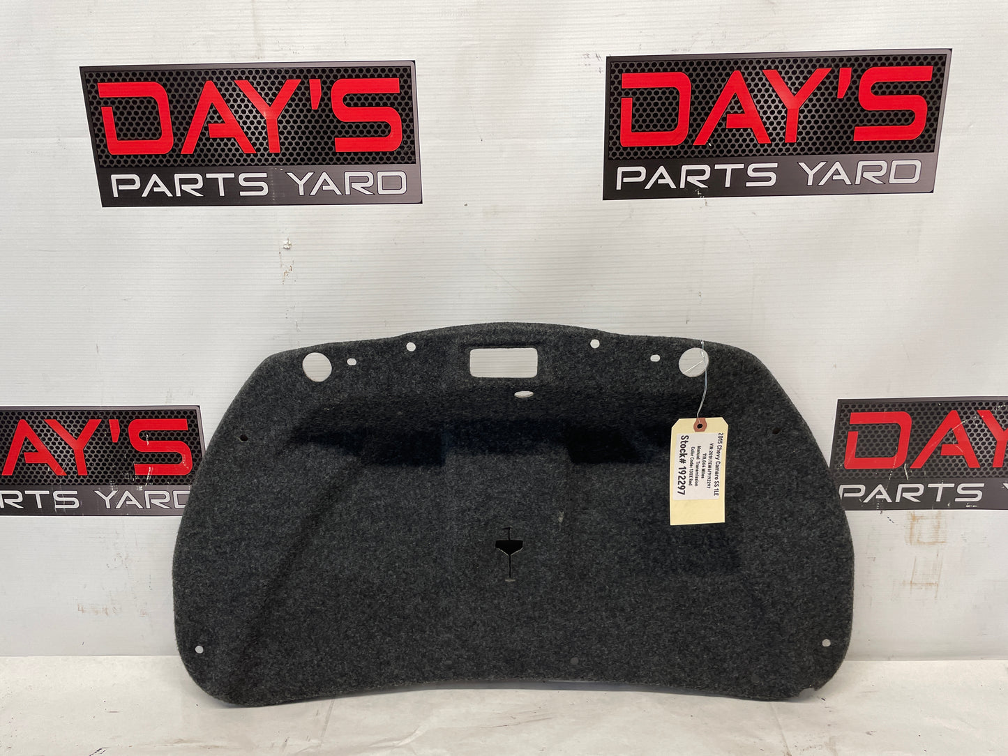 2015 Chevy Camaro SS 1LE Trunk Deck Lid Inner Panel Trim Liner OEM - Day's Parts Yard