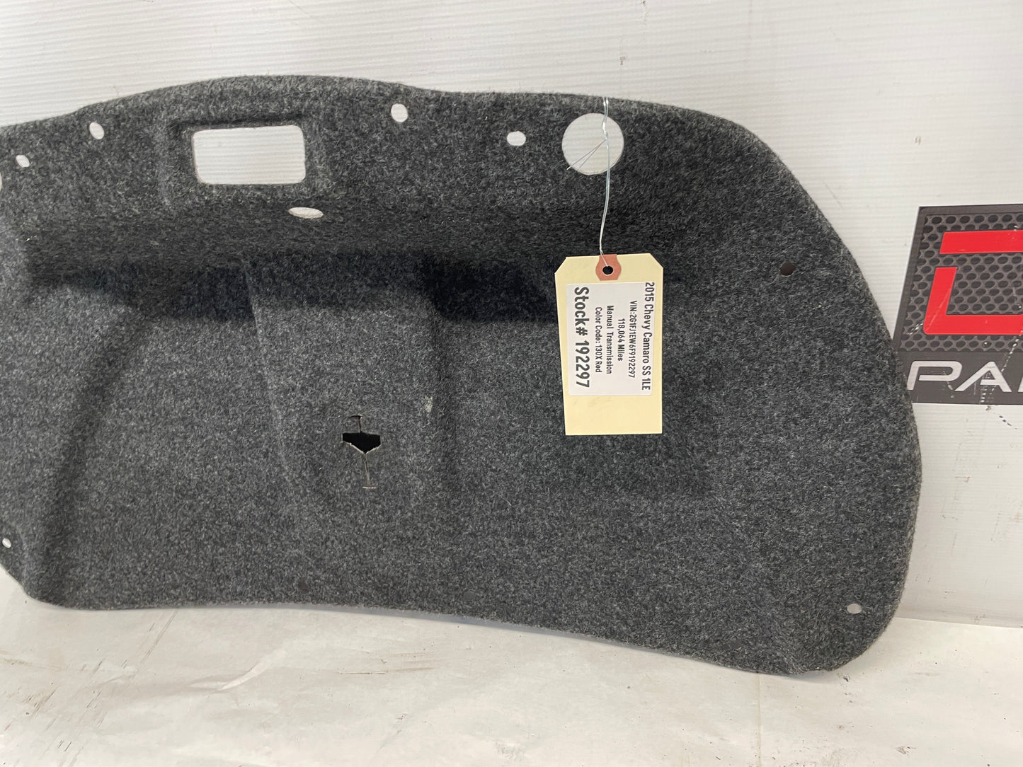 2015 Chevy Camaro SS 1LE Trunk Deck Lid Inner Panel Trim Liner OEM - Day's Parts Yard