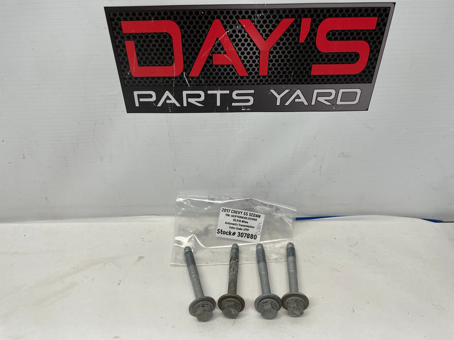 2017 Chevy SS Sedan Rear Suspension Cradle Bolts Hardware OEM - Day's Parts Yard