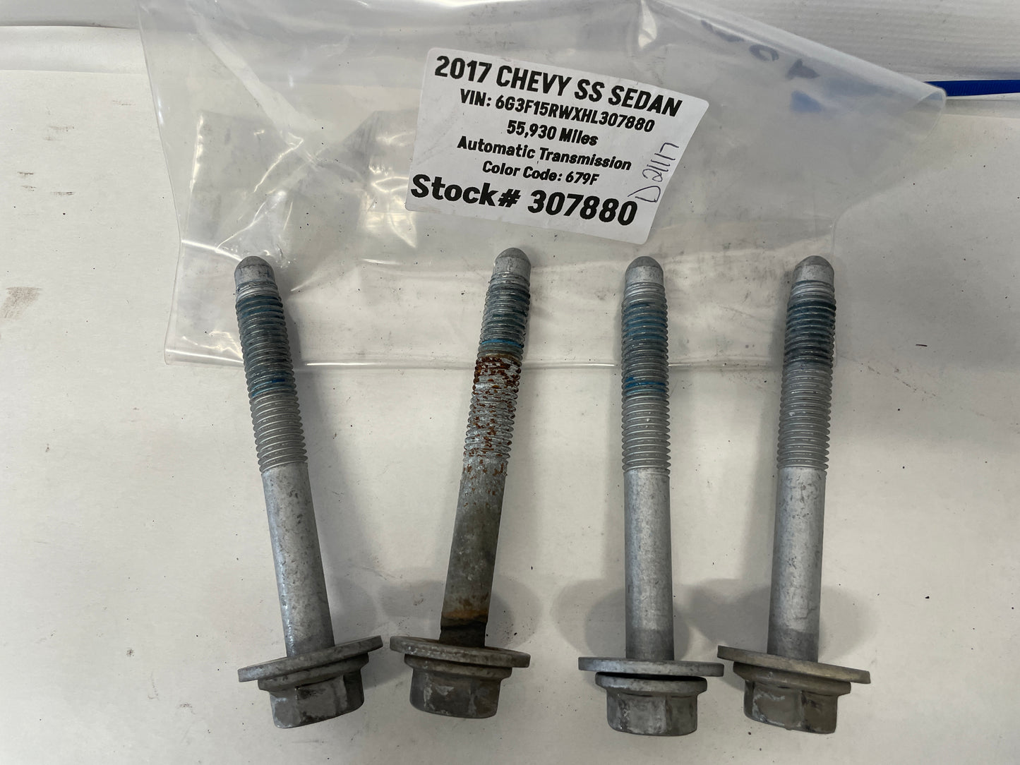 2017 Chevy SS Sedan Rear Suspension Cradle Bolts Hardware OEM - Day's Parts Yard