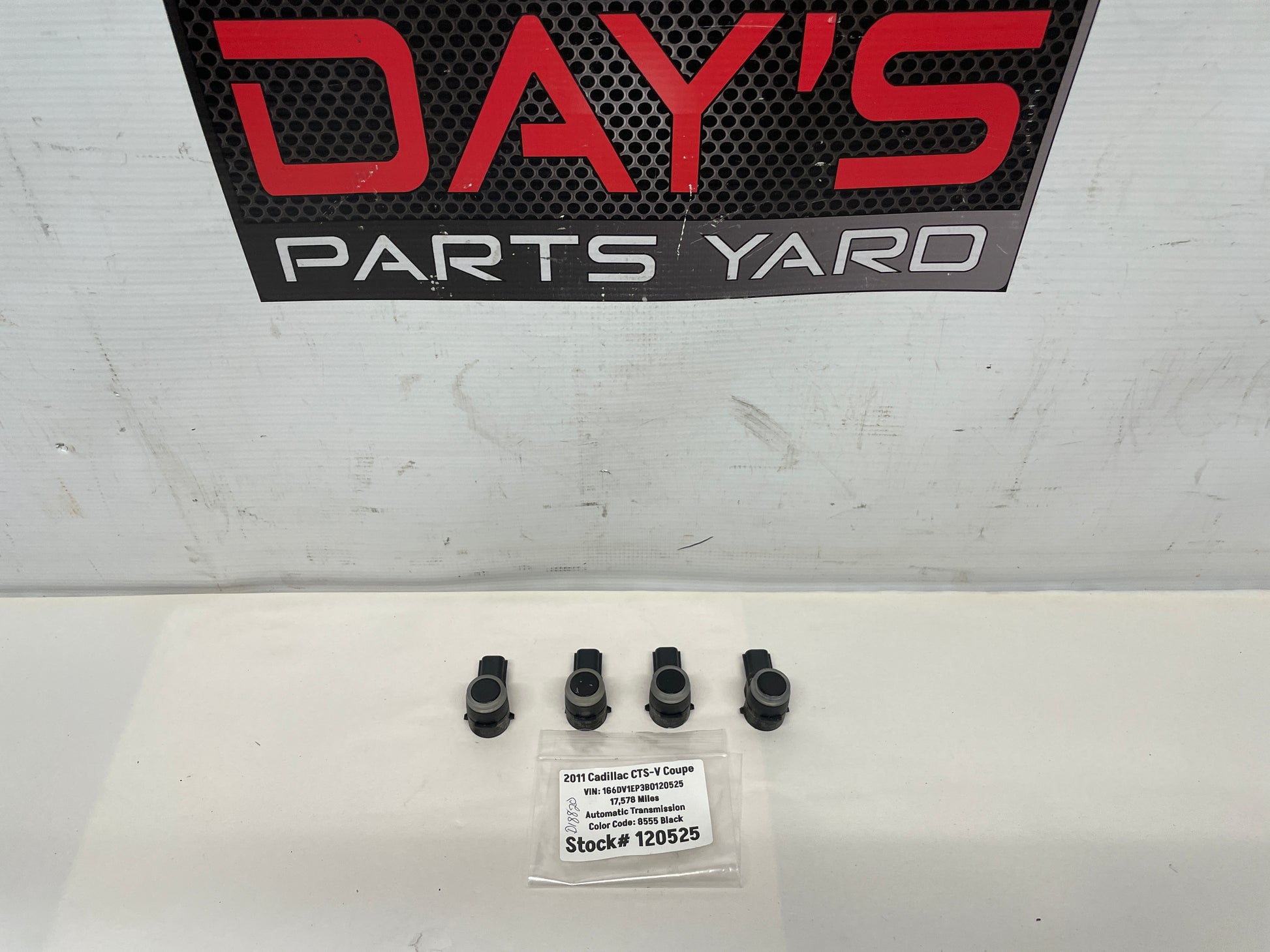 2011 Cadillac CTS-V Coupe Rear Bumper Backup Parking Sensor Set OEM - Day's Parts Yard