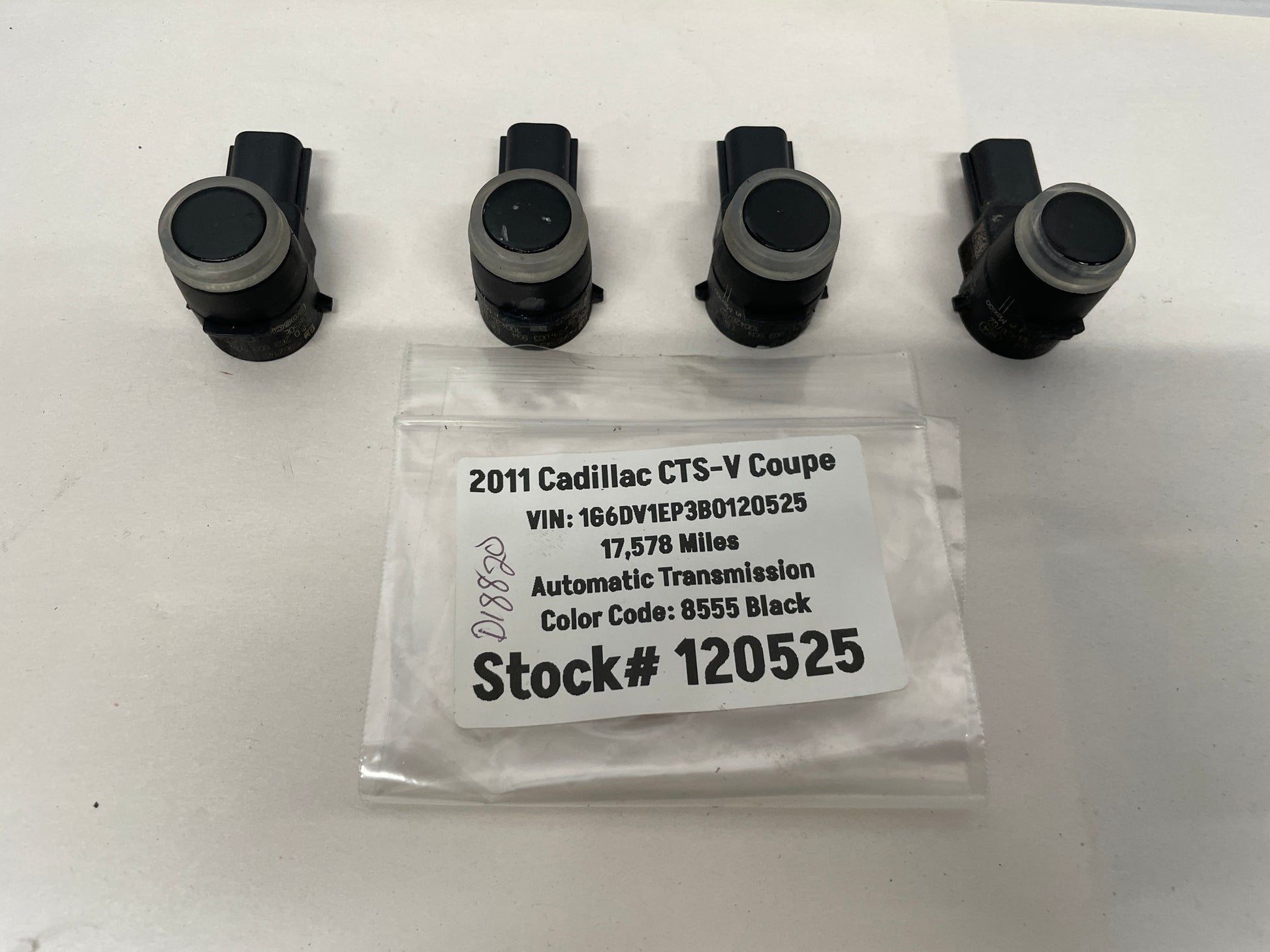 2011 Cadillac CTS-V Coupe Rear Bumper Backup Parking Sensor Set OEM - Day's Parts Yard