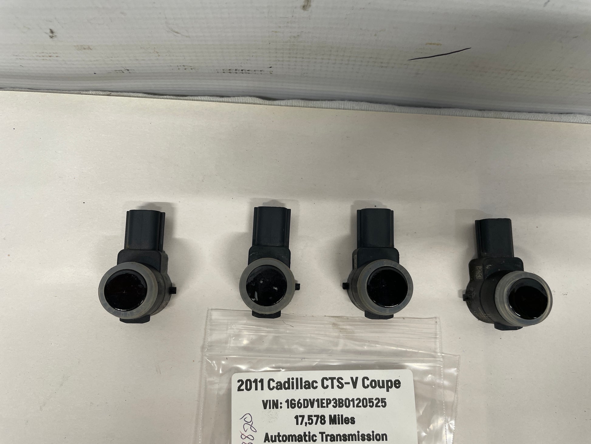 2011 Cadillac CTS-V Coupe Rear Bumper Backup Parking Sensor Set OEM - Day's Parts Yard