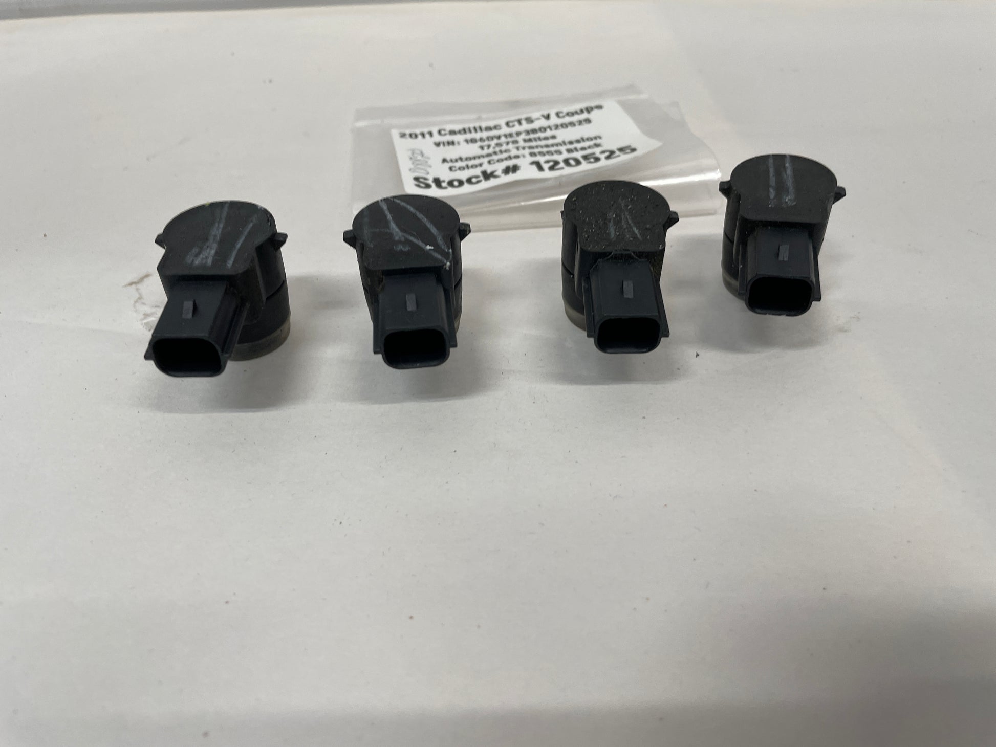 2011 Cadillac CTS-V Coupe Rear Bumper Backup Parking Sensor Set OEM - Day's Parts Yard