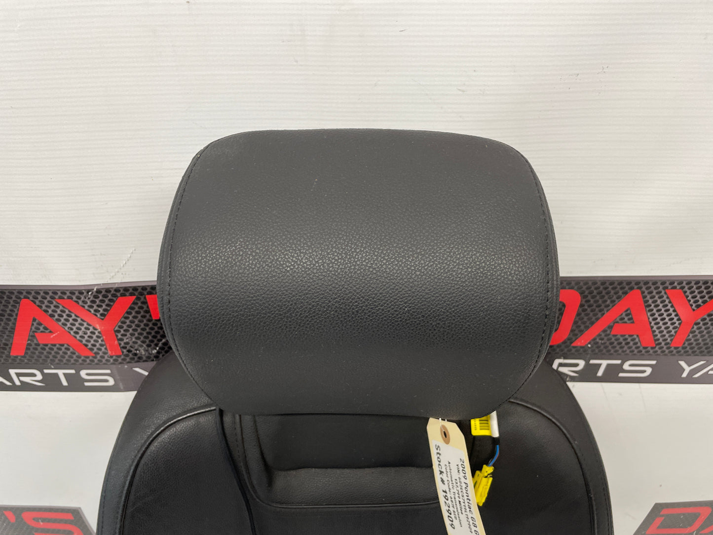 2009 Pontiac G8 GT LH Driver Front Seat Top Cushion Frame Cover Red & Black Leather OEM