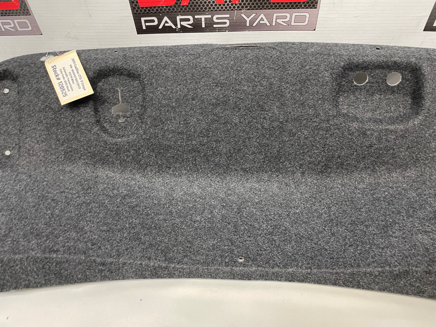 2011 Cadillac CTS-V Coupe Trunk Lid Liner Carpet Felt OEM - Day's Parts Yard
