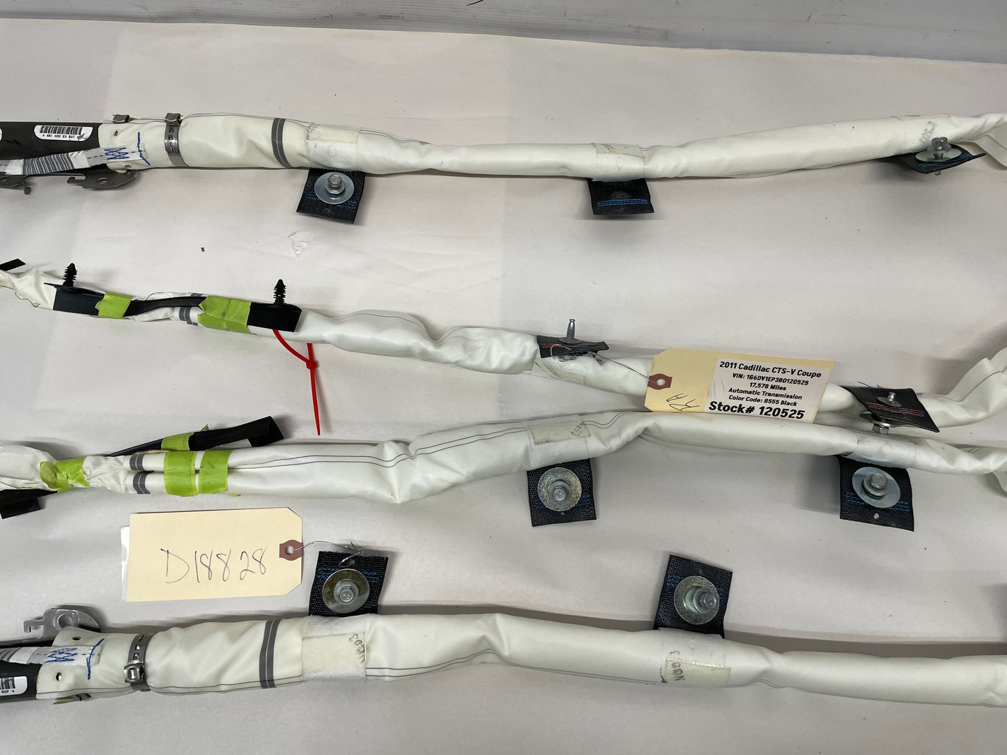2011 Cadillac CTS-V Coupe RH & LH Curtain Air Bags Air Bags OEM - Day's Parts Yard