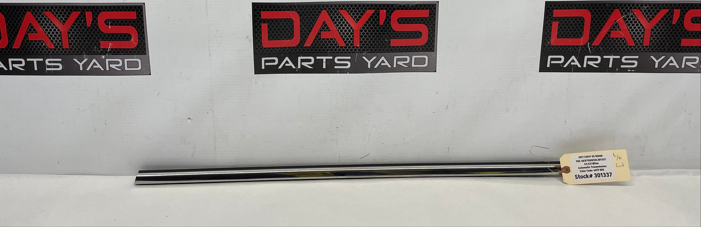 2017 Chevy SS Sedan LH Driver Front Window Belt Molding Trim OEM - Day's Parts Yard
