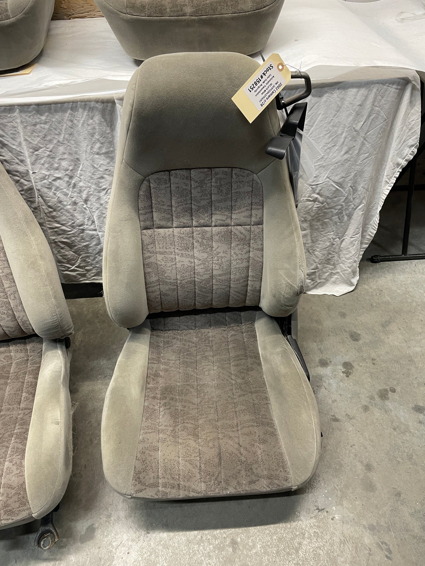 2002 Chevy Camaro Z28 Seats Fronts and Rears Gray Grey Cloth OEM - Day's Parts Yard