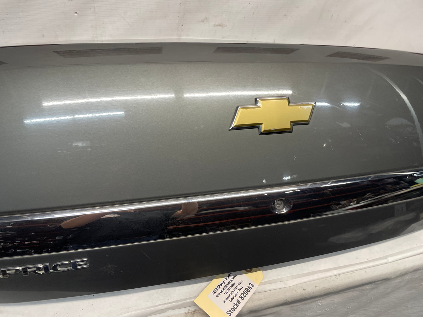 2013 Chevy Caprice Trunk Deck Lid OEM - Day's Parts Yard