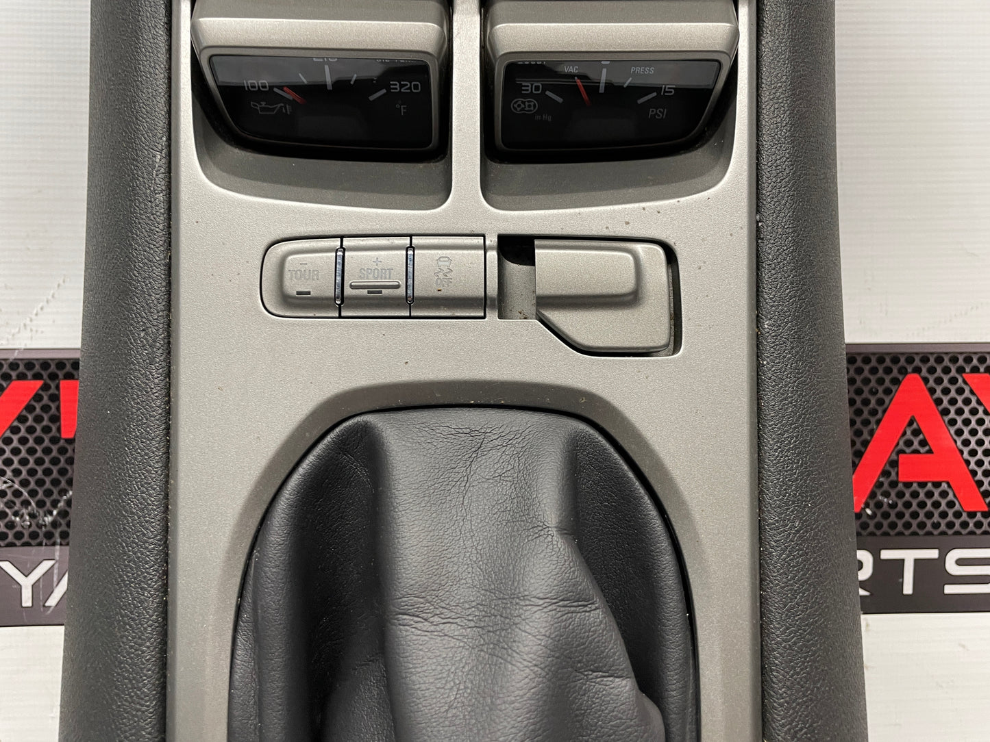 2014 Chevy Camaro ZL1 Complete Manual Trans Center Console w/ Auxiliary Gauges OEM - Day's Parts Yard