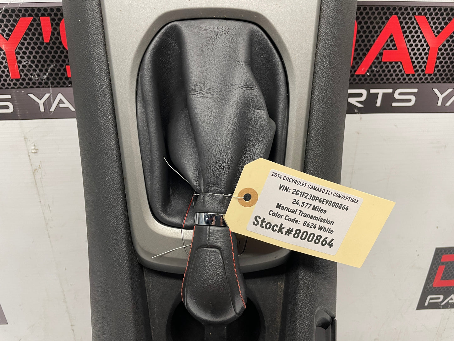 2014 Chevy Camaro ZL1 Complete Manual Trans Center Console w/ Auxiliary Gauges OEM - Day's Parts Yard