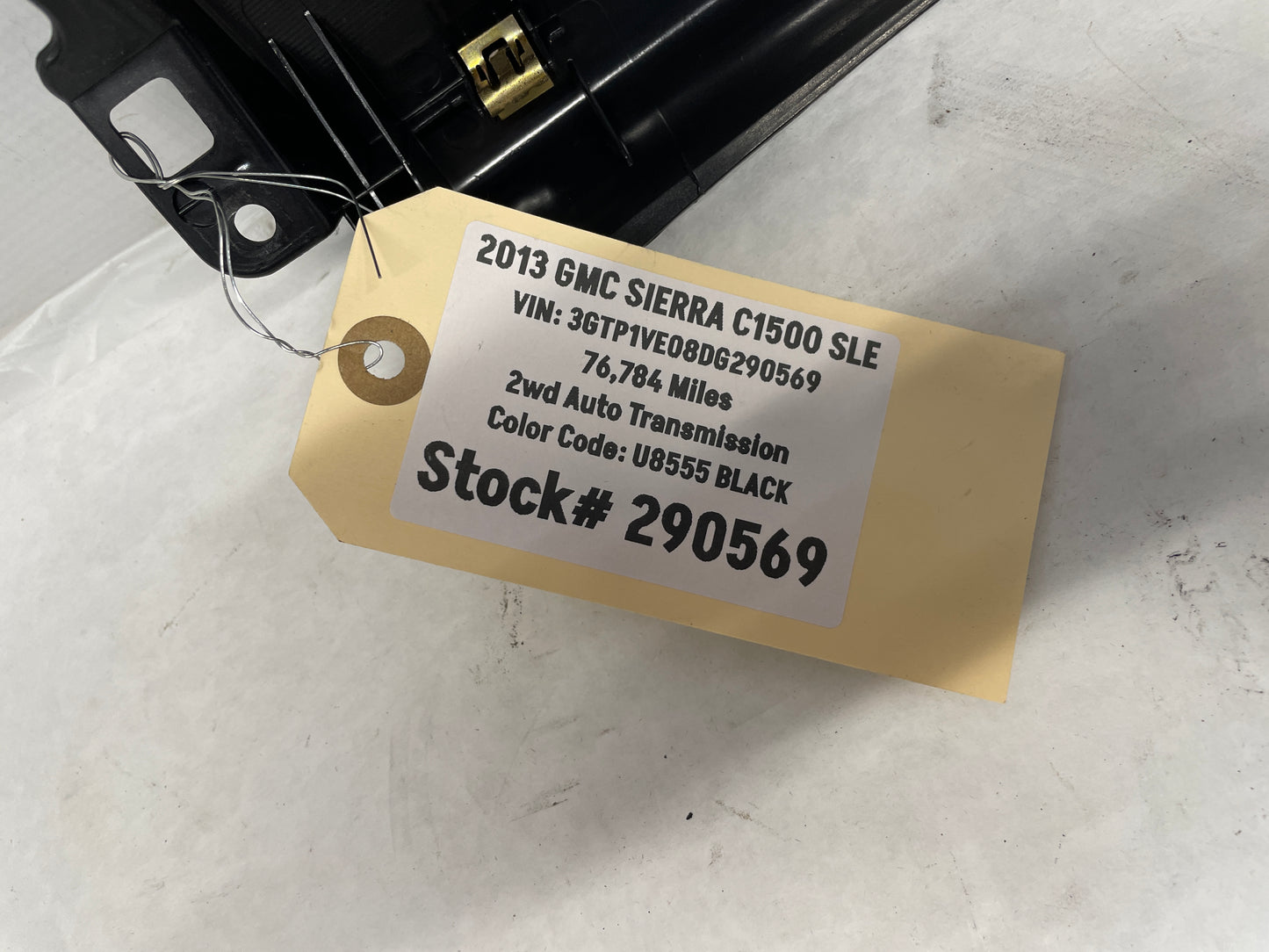 2013 GMC Sierra C1500 SLE Steering Column Knee Trim Bolster OEM Ebony - Day's Parts Yard