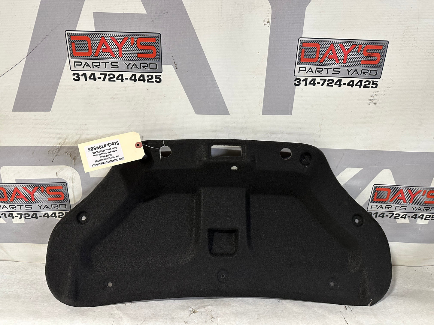 2017 Chevy Camaro ZL1 Trunk Deck Lid Liner OEM - Day's Parts Yard