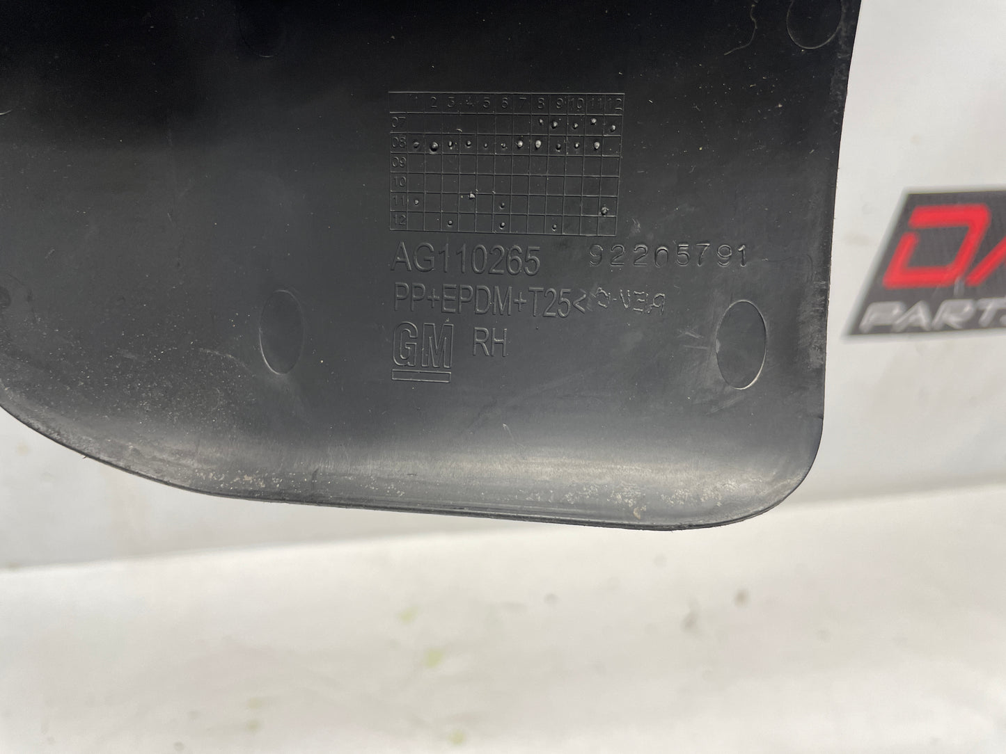 2013 Chevy Caprice RH Passenger Front Outer Seat Track Trim Covers OEM - Day's Parts Yard