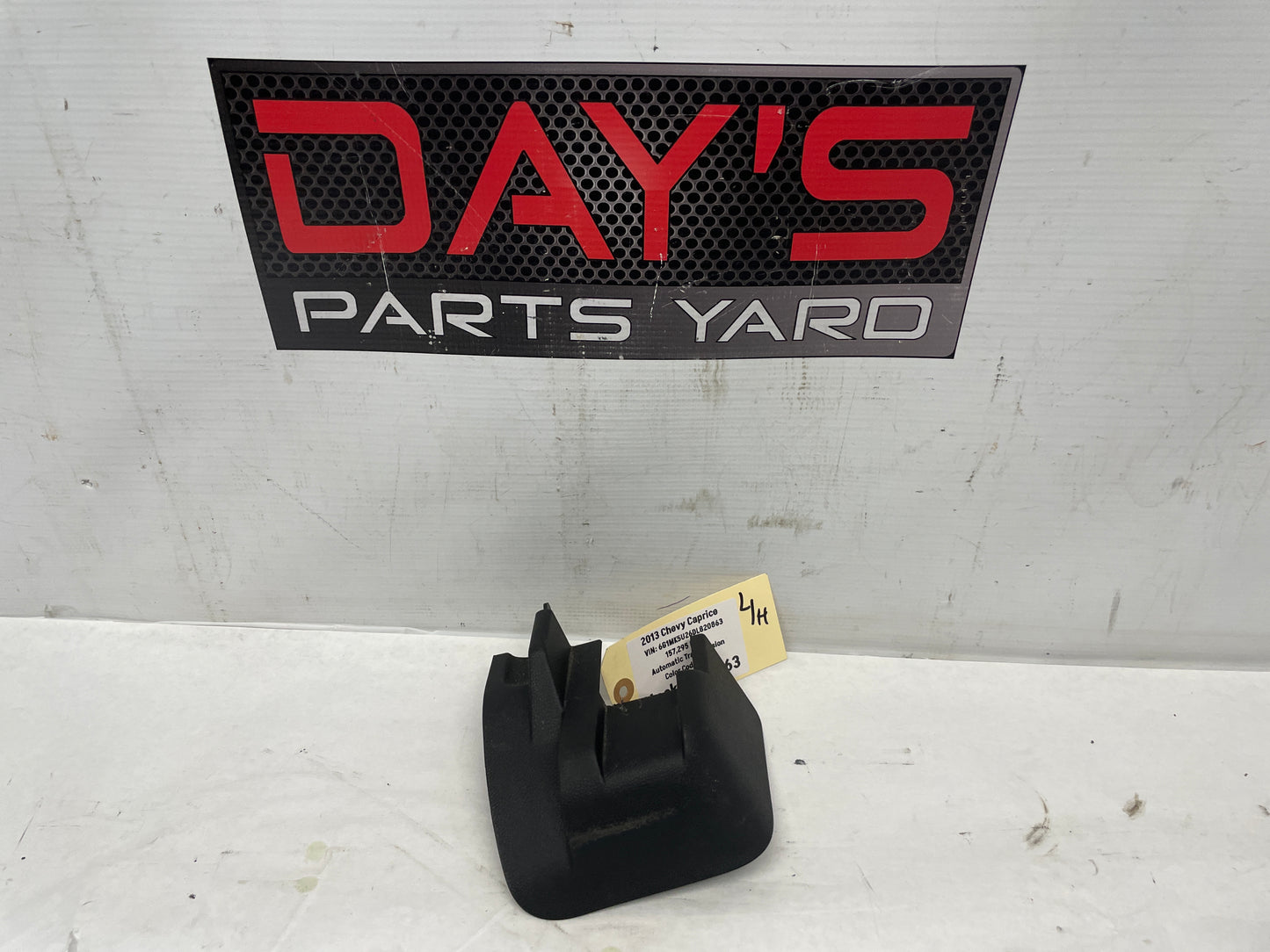 2013 Chevy Caprice LH Driver Front Seat Rear Outer Track Trim Cover OEM - Day's Parts Yard