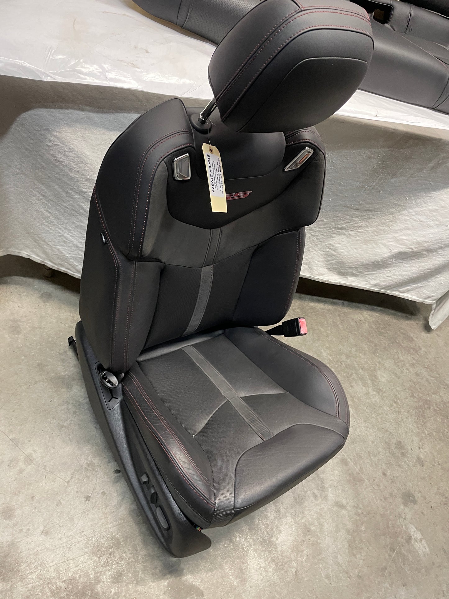 2016 Chevy SS Sedan Seats Fronts and Rears Black Leather Alcantara Suede OEM - Day's Parts Yard