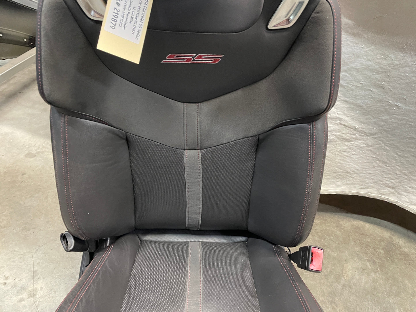 2016 Chevy SS Sedan Seats Fronts and Rears Black Leather Alcantara Suede OEM - Day's Parts Yard